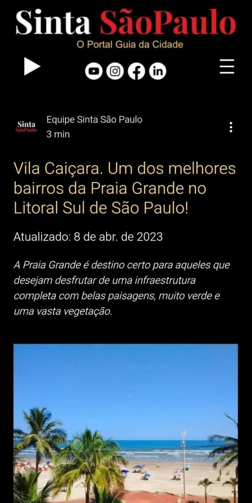 Ap Vila Caicara Praia Grande  Exterior foto